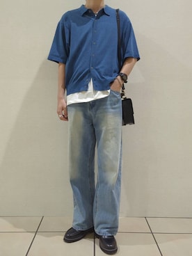 「アイテム（リング）」を使った、こうへいさん（メンズ・181cm）の夏コーディネート