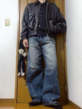 「アイテム（リング）」を使った、こうへいさん（メンズ・181cm）の冬コーディネート