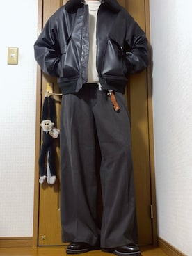 「アイテム（キーケース/キーアクセサリー）」を使った、こうへいさん（メンズ・181cm）の冬コーディネート