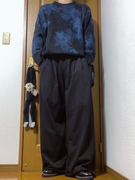 「アイテム（スウェットパンツ）」を使った、こうへいさん（メンズ・181cm）の冬コーディネート