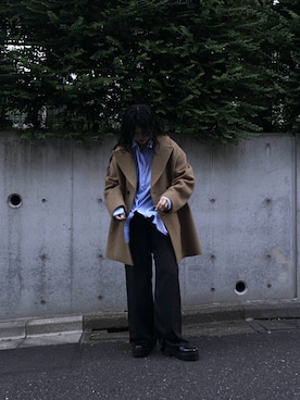 「アイテム（ピーコート）」を使った、SAY.さん（レディース・158cm）の秋コーディネート