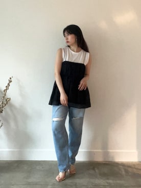 「マイカアンドディール」｜「アイテム（その他）」を使った、SAY.さん（レディース・158cm）の春コーディネート