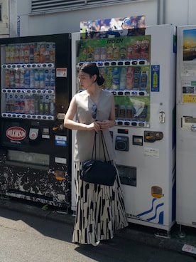「アイテム（ボストンバッグ）」を使った、SAY.さん（骨格ウェーブ・レディース・158cm）の夏コーディネート