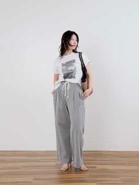 「MICA&DEAL（マイカ＆ディール）のアイテム」を使った、SAY.さん（レディース・158cm）の夏コーディネート