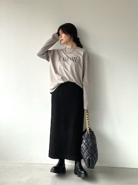 「マイカアンドディール」｜「アイテム（ブーツ）」を使った、SAY.さん（レディース・158cm）の秋コーディネート