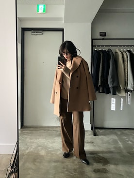 「アイテム（ピーコート）」を使った、SAY.さん（レディース・158cm・30代）の冬コーディネート