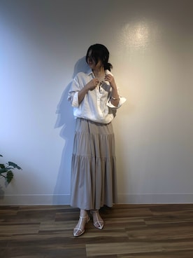 「MICA&DEAL（マイカ＆ディール）のアイテム」を使った、SAY.さん（レディース・158cm）の夏コーディネート