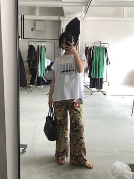 「MICA&DEAL（マイカ＆ディール）のアイテム」を使った、SAY.さん（レディース・158cm）の夏コーディネート