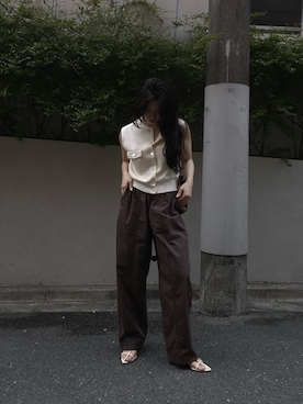 「MICA&DEAL（マイカ＆ディール）のアイテム」を使った、SAY.さん（レディース・158cm）の夏コーディネート