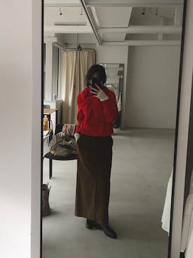 「アイテム（カーディガン/ボレロ）」を使った、SAY.さん（レディース・158cm・30代）の秋コーディネート