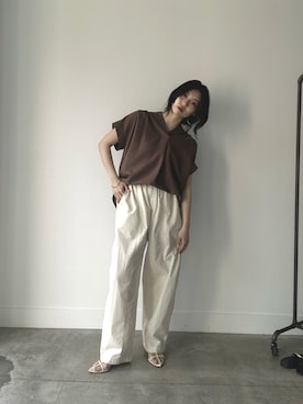 「MICA&DEAL（マイカ＆ディール）のアイテム」を使った、SAY.さん（レディース・158cm）の春コーディネート