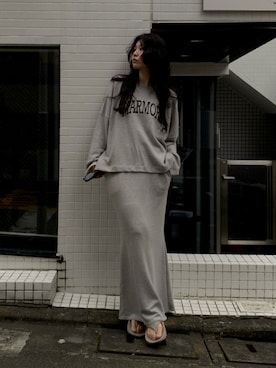 「ロゴスウェット」｜SAY.さん（レディース・158cm）の秋コーディネート