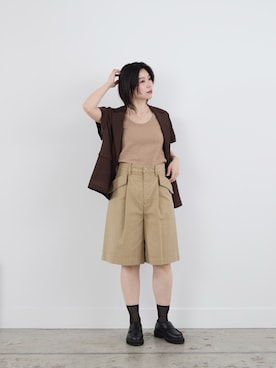 「upperhights（アッパーハイツ）のアイテム」を使った、SAY.さん（レディース・158cm）の春コーディネート