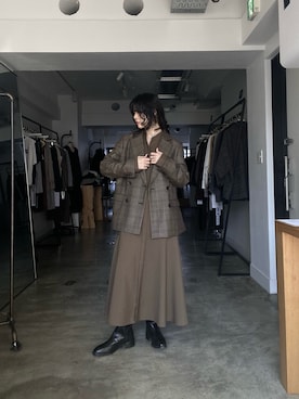 「チェック」｜SAY.さん（レディース・158cm・30代）の秋コーディネート