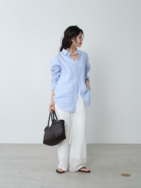 「MICA&DEAL（マイカ＆ディール）のアイテム」を使った、SAY.さん（レディース・158cm）の夏コーディネート