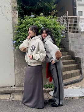 「アイテム（ストール/ショール）」を使った、SAY.さん（レディース・158cm）の秋コーディネート