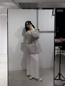 「MICA&DEAL（マイカ＆ディール）のショールカラーコート（その他アウター）」を使った、SAY.さん（レディース・158cm）の秋コーディネート