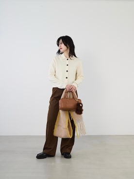 「アイテム（キーホルダー）」を使った、SAY.さん（レディース・158cm）の秋コーディネート