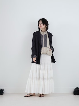「MICA&DEAL（マイカ＆ディール）のアイテム」を使った、SAY.さん（レディース・158cm）の夏コーディネート