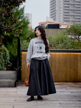 「スカートコーデ」｜SAY.さん（レディース・158cm）の冬コーディネート