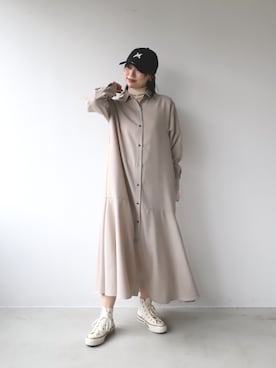 「マイカアンドディール」｜「アイテム（帽子）」を使った、SAY.さん（レディース・158cm）の秋コーディネート