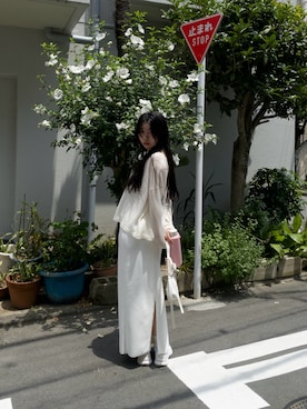 「アイテム（ニット/セーター）」を使った、SAY.さん（レディース・158cm・30代）の夏コーディネート