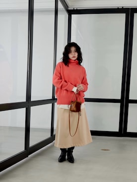 「アイテム（ハンドバッグ）」を使った、SAY.さん（レディース・158cm・30代）の秋コーディネート