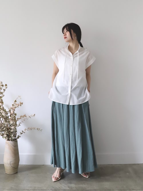 MICA&DEAL ブラウス シャツ フリルカラースキッパーブラウス