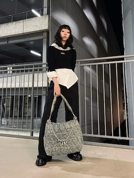 「DIESEL」｜Hina Nakahoriさん（レディース・159cm）の夏コーディネート
