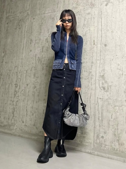 ウィメンズ ジップアップカーディガン M-MELISSA（ニット/セーター