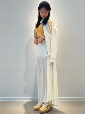 「マキシスカート」｜「アイテム（ジャージ）」を使った、KAさん（レディース・163cm）の春コーディネート