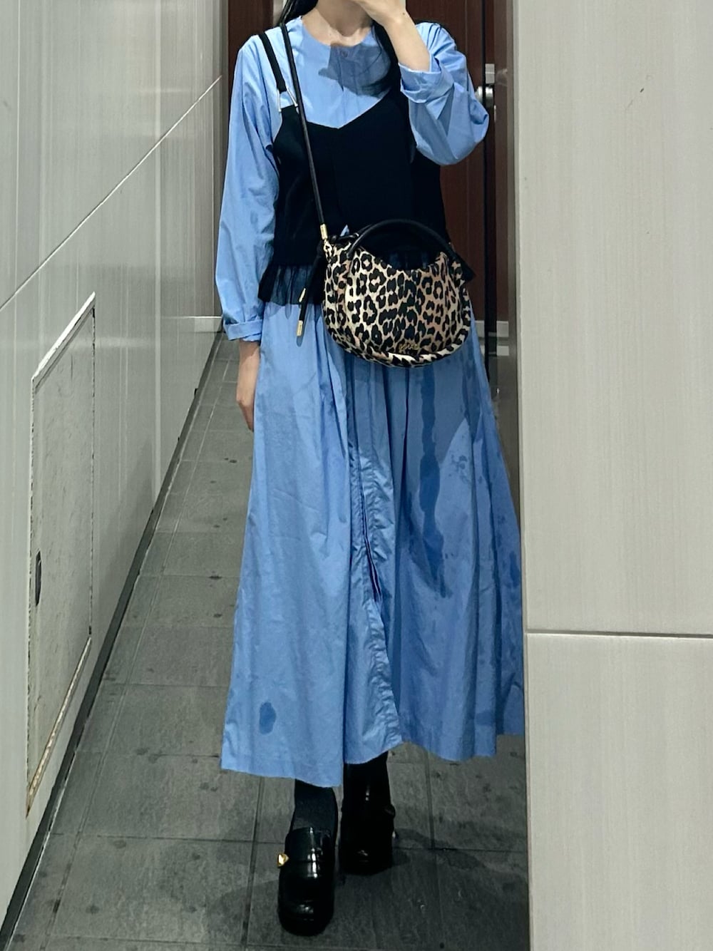 GANNI ガニー ヒョウ柄 リサイクルテックバックパック GANNI Recycled Tech Backpack P（バックパック/リュック