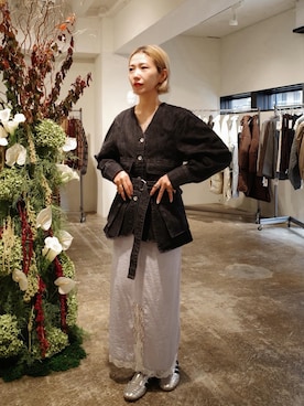 「EN NEUME（エンノイム）のアイテム」を使った、MIYUKIさん（レディース・163cm）の秋コーディネート