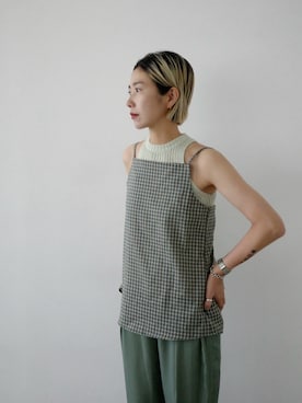 「EN NEUME（エンノイム）のアイテム」を使った、MIYUKIさん（レディース・163cm）の夏コーディネート