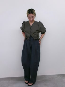 「EN NEUME（エンノイム）のアイテム」を使った、MIYUKIさん（レディース・163cm）の夏コーディネート