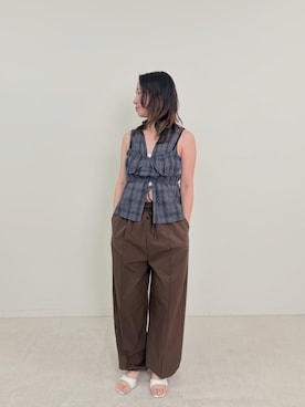 「EN NEUME（エンノイム）のアイテム」を使った、Mayuさん（レディース・153cm）の夏コーディネート
