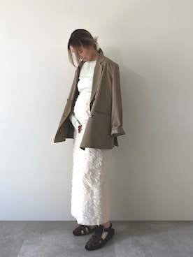 「EN NEUME（エンノイム）のアイテム」を使った、Mayuさん（レディース・153cm）の春コーディネート