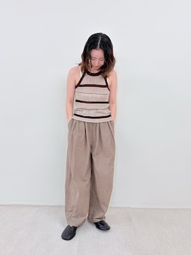 「EN NEUME（エンノイム）のアイテム」を使った、Mayuさん（レディース・153cm）の夏コーディネート