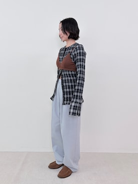 「EN NEUME（エンノイム）のアイテム」を使った、Mayuさん（レディース・153cm）の秋コーディネート