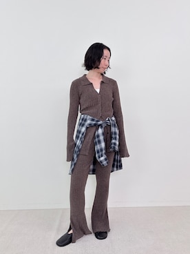 「EN NEUME（エンノイム）のアイテム」を使った、Mayuさん（レディース・153cm）の秋コーディネート
