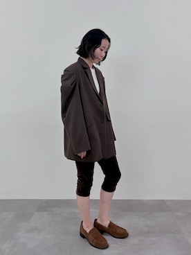 「EN NEUME（エンノイム）のアイテム」を使った、Mayuさん（レディース・153cm）の秋コーディネート