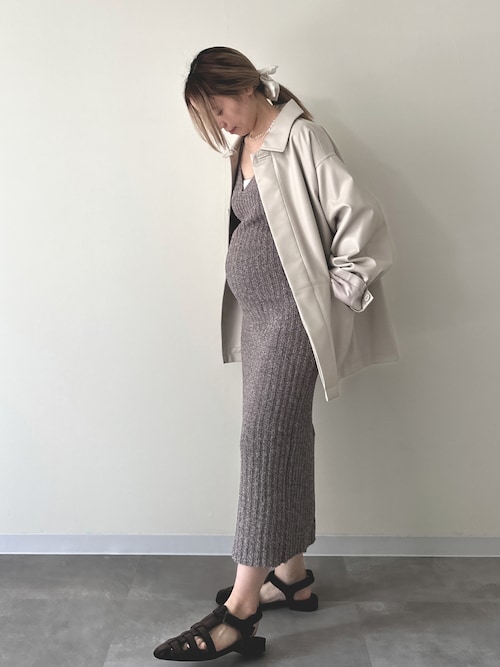 ジャケット・アウター Faux Leather Over Jacket EN NEUME Faux Leather Over Jacket – EN NEUME