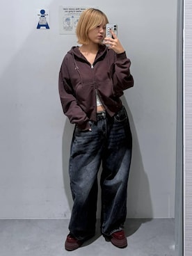 「ALAND（エーランド）のアイテム」を使った、シラベさん（レディース・163cm）の秋コーディネート