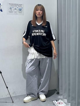 「3.3 Field Trip （3.3フィールドトリップ）のアイテム」を使った、シラベさん（レディース・163cm）の春コーディネート