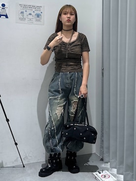 「3.3 Field Trip （3.3フィールドトリップ）のアイテム」を使った、シラベさん（レディース・163cm）の春コーディネート