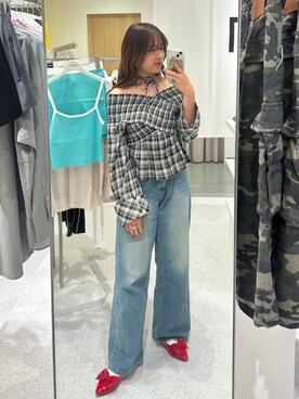 「FOREVER 21（フォーエバー トゥエンティーワン）のアイテム（アクセサリー）」を使った、shirabe108さん（レディース・163cm）の春コーディネート