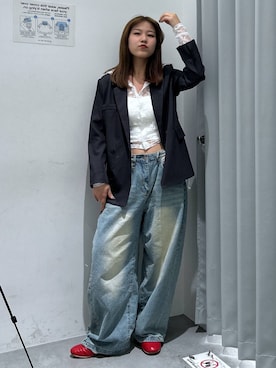 「3.3 Field Trip （3.3フィールドトリップ）のアイテム」を使った、シラベさん（レディース・163cm）の春コーディネート