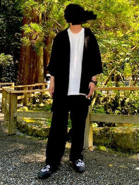 「LAD MUSICIAN（ラッドミュージシャン）のアイテム（スニーカー）」を使った、ひろやん。さん（メンズ・172cm）の夏コーディネート