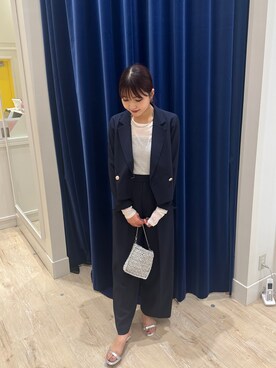 「NOLLEY’S（ノーリーズ）のストラップサンダル（サンダル）」を使った、mutsumi endoさん（レディース・164cm）の春コーディネート