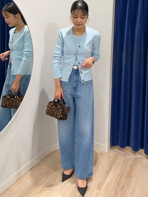 セール】《アンサンブル対応》《手洗い可能》カシミヤ混リブUネック